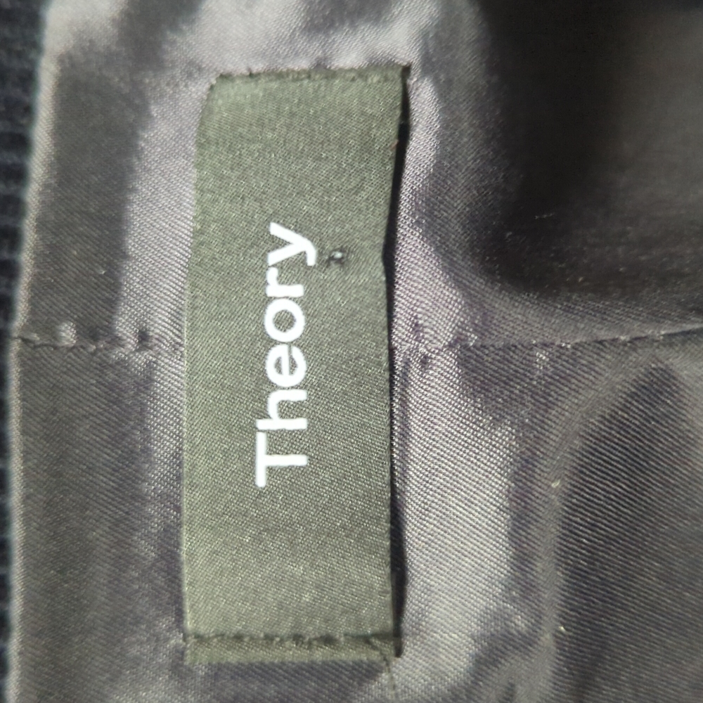 THEORY Corduroy Power 2 Jacket Navy Blazer - Picture 2 of 3